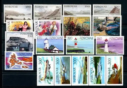 Färöer Jahrgang 1985 postfrisch #HD210