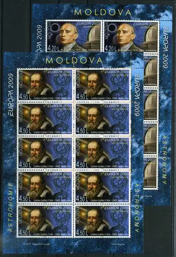 Moldawien Kleinbogensatz 650-51 postfrisch Cept 2009 #GZ554