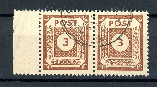 SBZ 56 a I gestempelt als waagerechte Paar geprüft Ströh BPP #GJ100