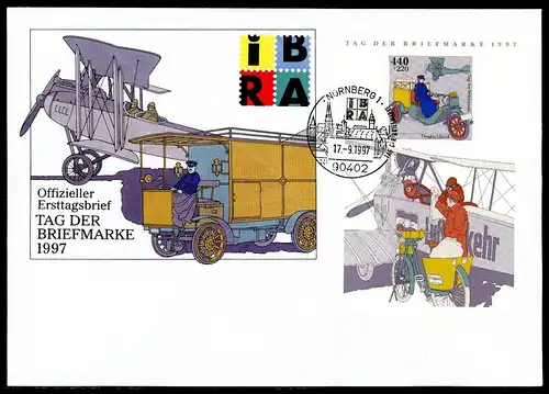 Bund Block 41 Tag der Briefmarke 1997 Ersttagesbrief/FDC #HE031