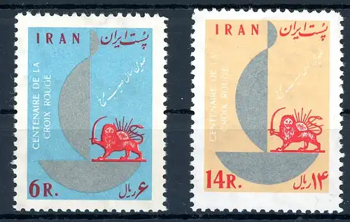 Iran 1162-1163 postfrisch Rotes Kreuz #HE015