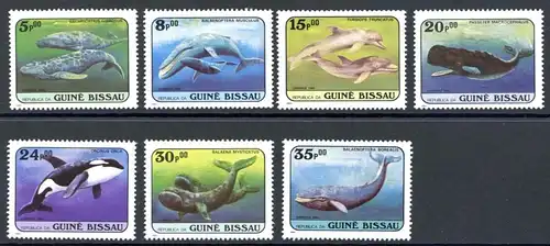 Guinea Bissau 804-10 postfrisch Wale #GZ550