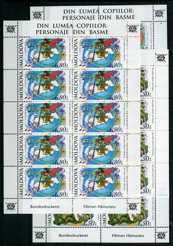 Moldawien KB 350-352 postfrisch Legenden #GJ301