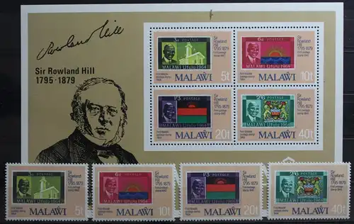 Malawi 332-335, Block 56 mit 332-335 postfrisch #TE404