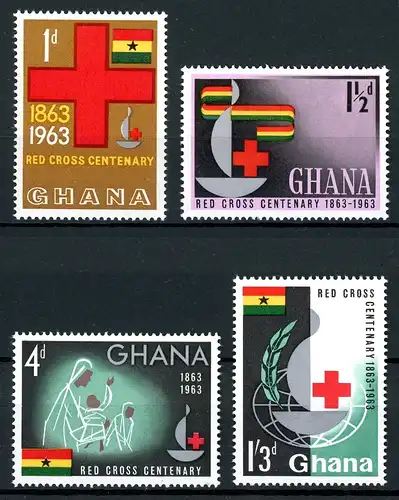 Ghana 145-148 A postfrisch Rotes Kreuz #HD194