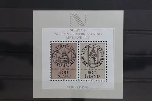 Island Block 4 mit 588-589 postfrisch #TD644