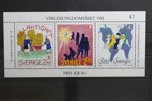 Schweden Block 13 mit 1351-1353 postfrisch #TE883