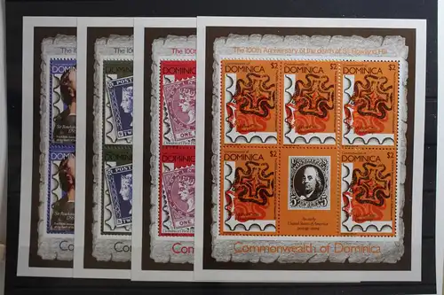 Dominica 615 C-618 C postfrisch als Kleinbogensatz #TE462