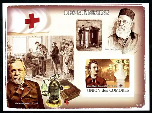 Komoren Block 455 B postfrisch Rotes Kreuz/ Dunant #HE003