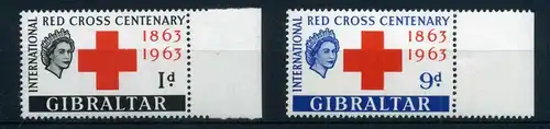 Gibraltar 164-165 postfrisch Rotes Kreuz #GZ547