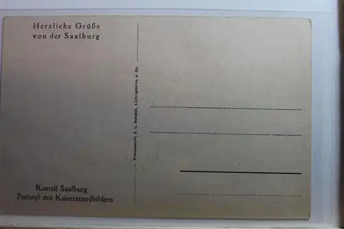 AK Saalburg Kastell Saalburg - Peristyl m. Kaiserstandbildern #PG152