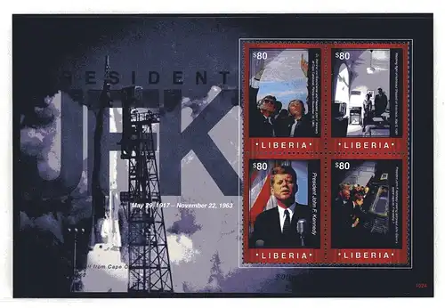 Liberia KB 5741-5744 postfrisch Raumfahrt #IX582