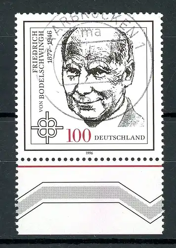 Bund 1835 I gestempelt Plattenfehler #HE048