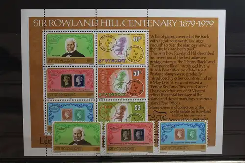 St. Vincent 540-542, Block 9 mit 540-542 postfrisch #TE081