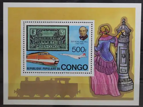 Kongo (Brazzaville) Block 19 A mit 684 A postfrisch #TE401