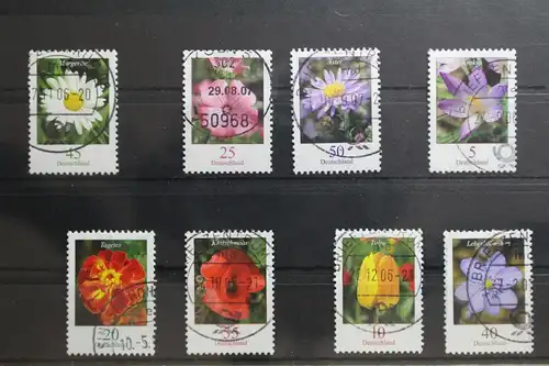 BRD 2451, 2462-2463, 2471-2472, 2480, 2484-2485 gestempelt Blumen #TF729