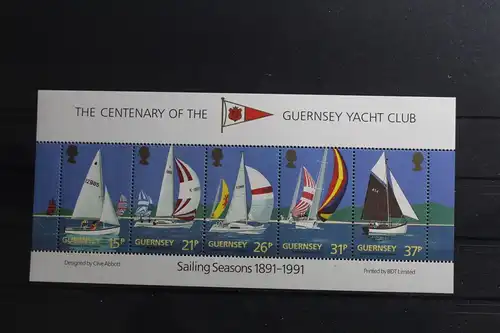 Großbritannien Guernsey Block 7 mit 522-526 postfrisch #TG636