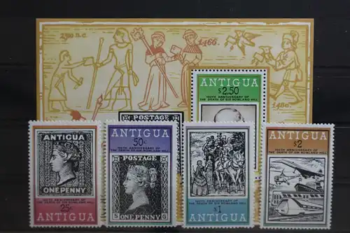 Antigua 529 A-532 A, Block 40 mit 533 postfrisch #TE458