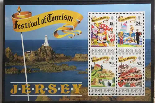 Großbritannien Jersey Block 5 mit 516-519 postfrisch #TG651