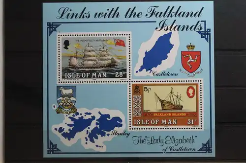 Großbritannien Isle of Man Block 7 mit 253-255 postfrisch #TG669