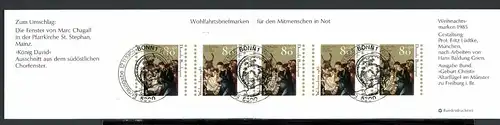 Bund ZwSt der Juden Markenheft mit 1267 Bonn Ersttagssonderstempel #HC017