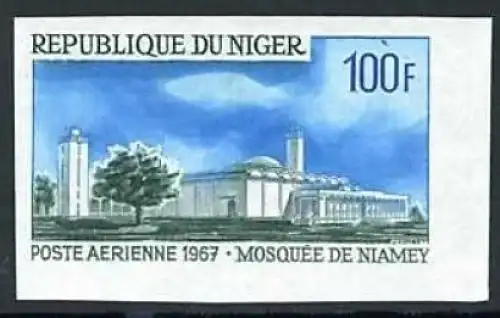 Niger 145 geschnitten postfrisch Moschee #HC030