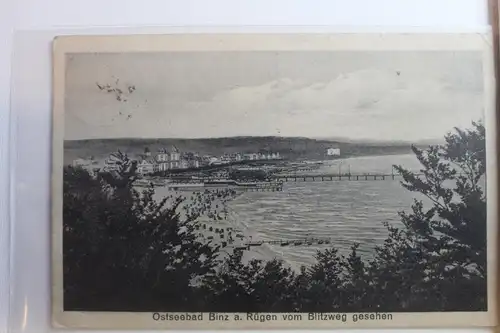 AK Ostseebad Binz a. Rügen vom Blitzweg gesehen 1924 #PG131