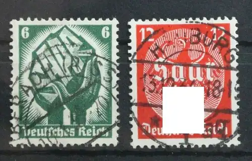 Deutsches Reich 544-545 gestempelt mit Vollstempel #TH004