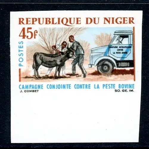 Niger 136 geschnitten postfrisch Tierschutz #HC029