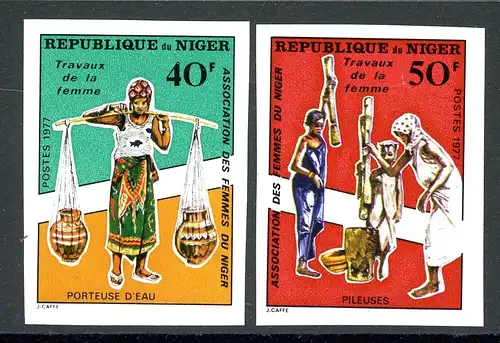 Niger 600-601 geschnitten postfrisch Frauenarbeit #HC035