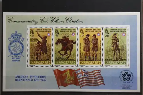 Großbritannien Isle of Man Block 2 mit 74-77 postfrisch #TG666