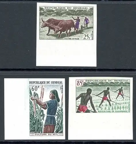 Senegal 307-309 geschnitten postfrisch Landwirtschaft #HC039
