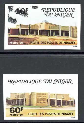 Niger 627-628 geschnitten postfrisch Bauwerke #HC037