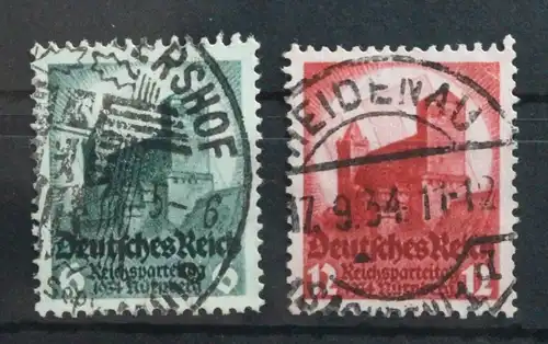 Deutsches Reich 546-547 gestempelt mit Vollstempel #TH007