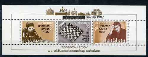 Surinam 1243-1245 postfrisch Schach #GI690