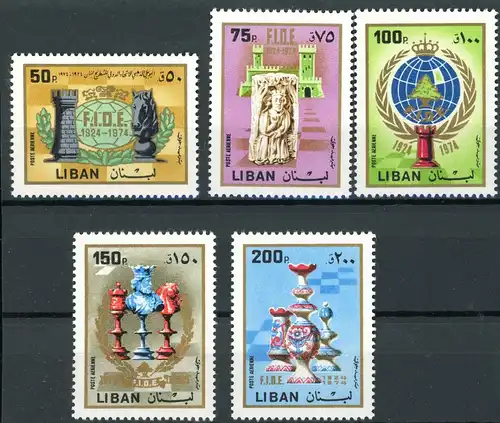 Libanon 1288-1292 postfrisch Schach #GI701