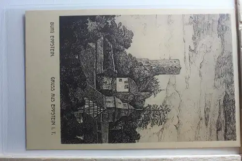 AK Eppstein i. T. Künstlerkarte - Burg Eppstein #PG351
