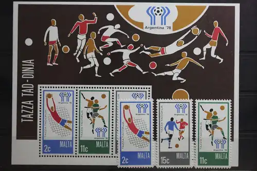 Malta 571-573, Block 5 mit 571-573 postfrisch #TH525
