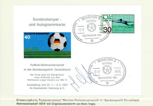 Bund Autogrammbrief mit Originalautogramm Berti Vogts #HE254