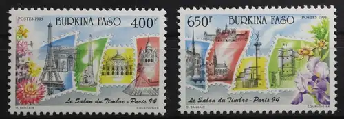 Burkina Faso 1293-1294 postfrisch Briefmarke auf Briefmarke #SZ490