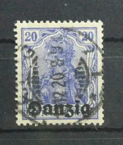 Danzig 4 gestempelt geprüft Infla Berlin #TF934