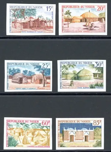 Niger 84-89 geschnitten postfrisch Bauwerke #HC026
