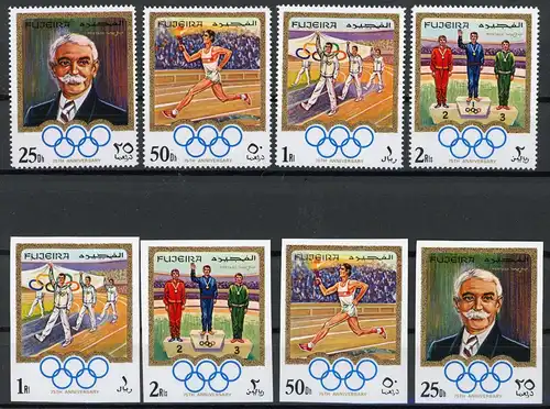 Fujeira 529-532 A + B postfrisch Olympia #ID024