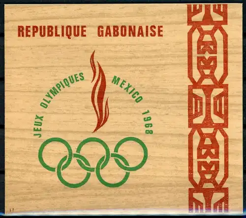 Gabun Block 10 postfrisch Olympiade #ID040