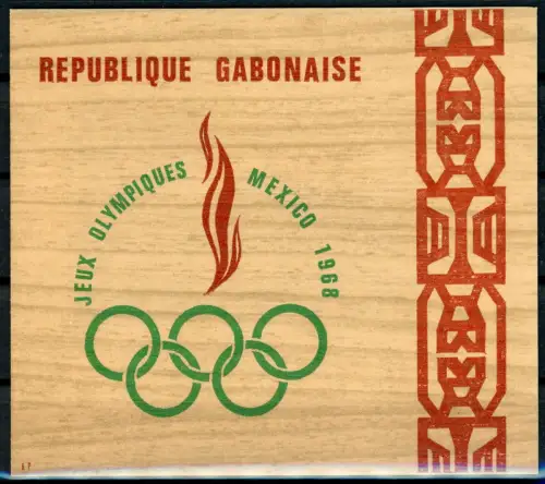 Gabun Block 10 postfrisch Olympiade #ID040