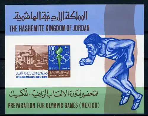 Jordanien Block 40 postfrisch Olympiade #ID093