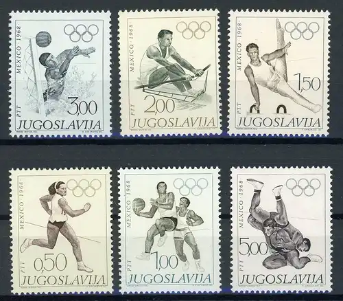 Jugoslawien 1290-1295 postfrisch Olympiade #ID094