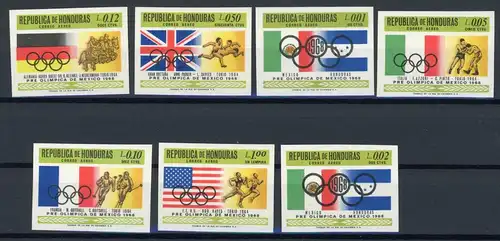 Honduras 702-708 B postfrisch Olympiade #ID046