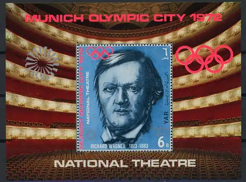 Jemen arab. Rep. Bl 155 postfrisch Olympiade #ID072