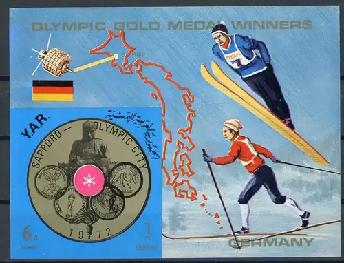 Jemen arab. Rep. Bl 150 postfrisch Olympiade #ID073